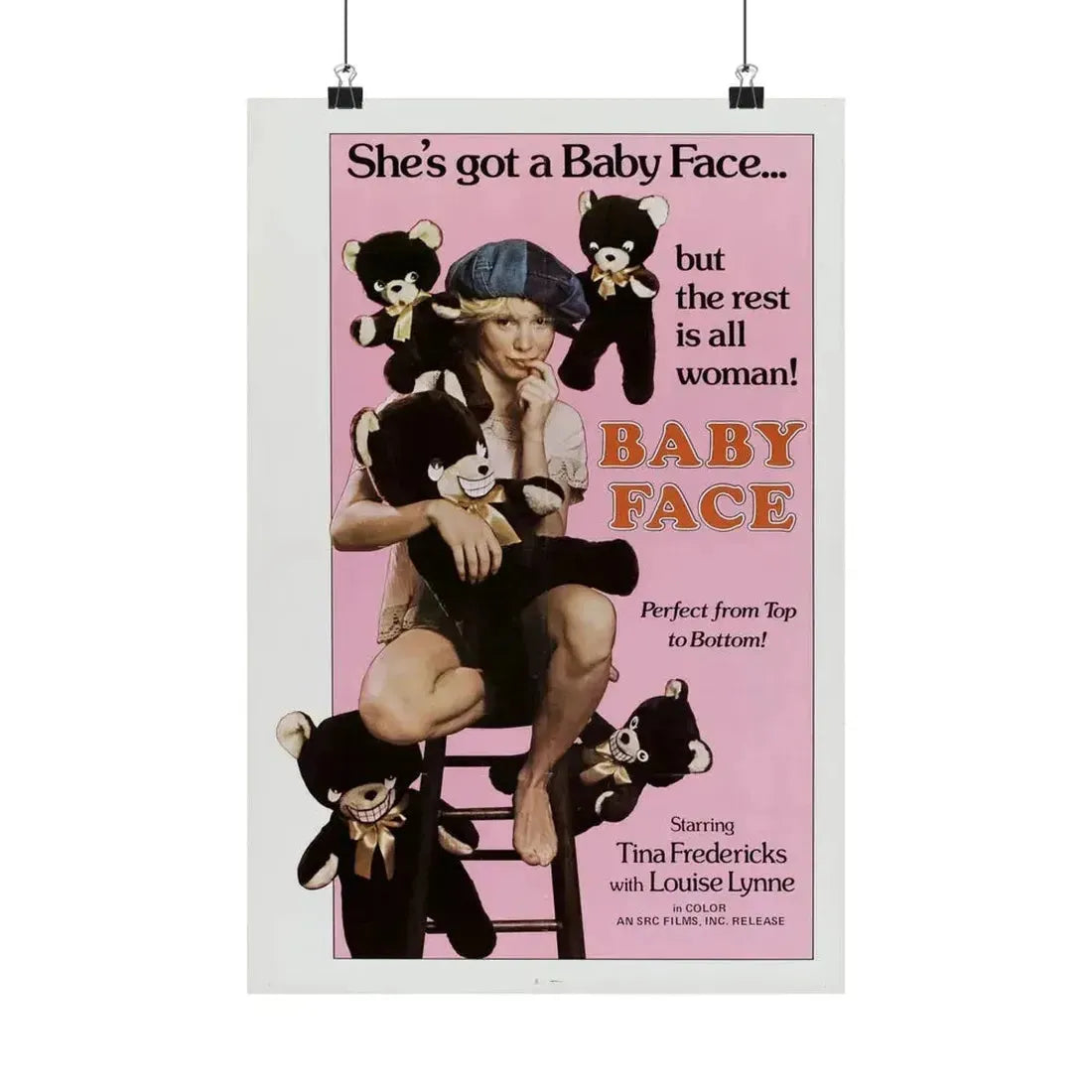 BABY FACE 1978 - Paper Movie Poster 12″ x 18″ Matte - The Sticker Space