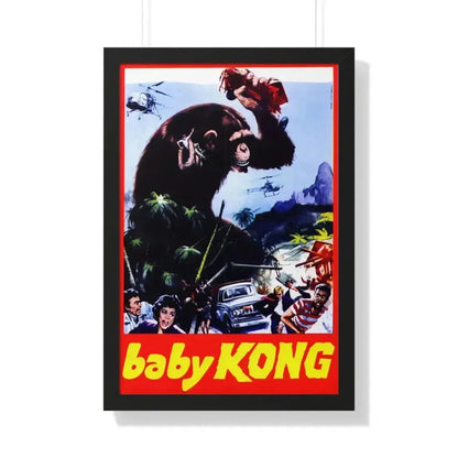 BABY KONG (UNRELEASED) 1976 - Framed Movie Poster 20" x 30" Black - The Sticker Space