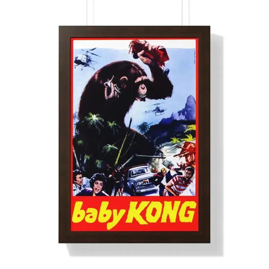 BABY KONG (UNRELEASED) 1976 - Framed Movie Poster - The Sticker Space