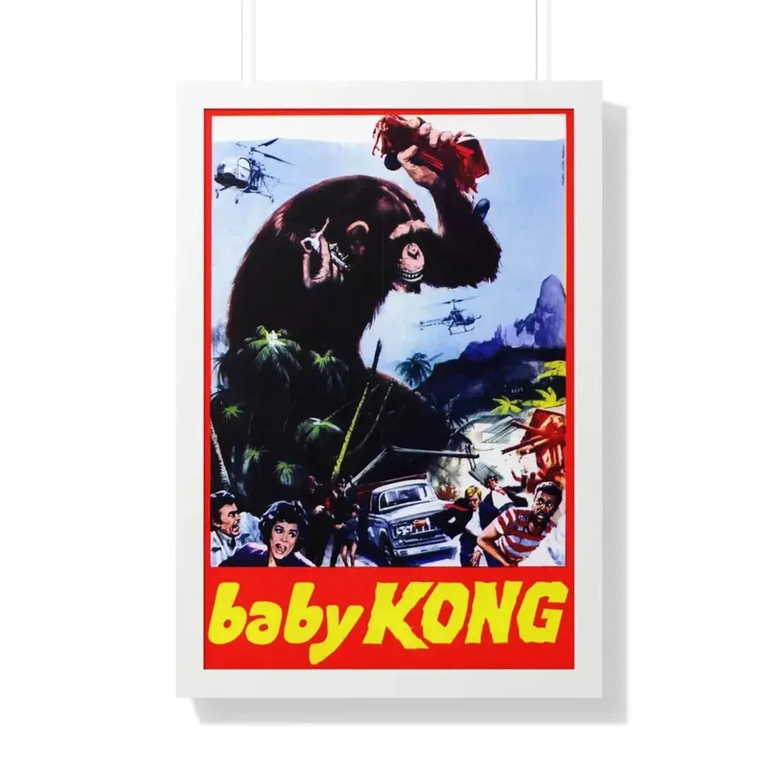 BABY KONG (UNRELEASED) 1976 - Framed Movie Poster - The Sticker Space