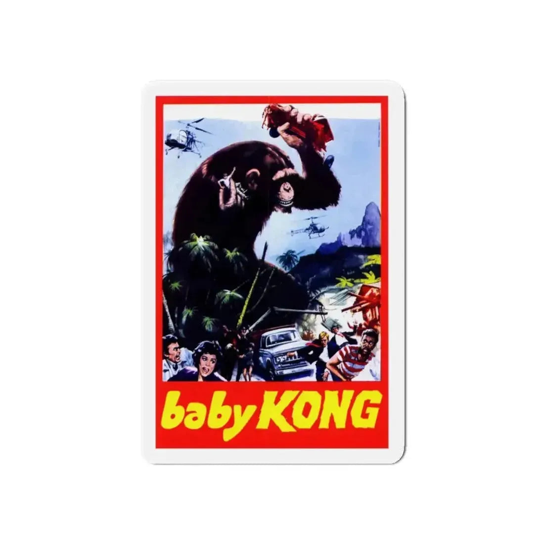 BABY KONG (UNRELEASED) 1976 Movie Poster - Refrigerator Magnet - The Sticker Space