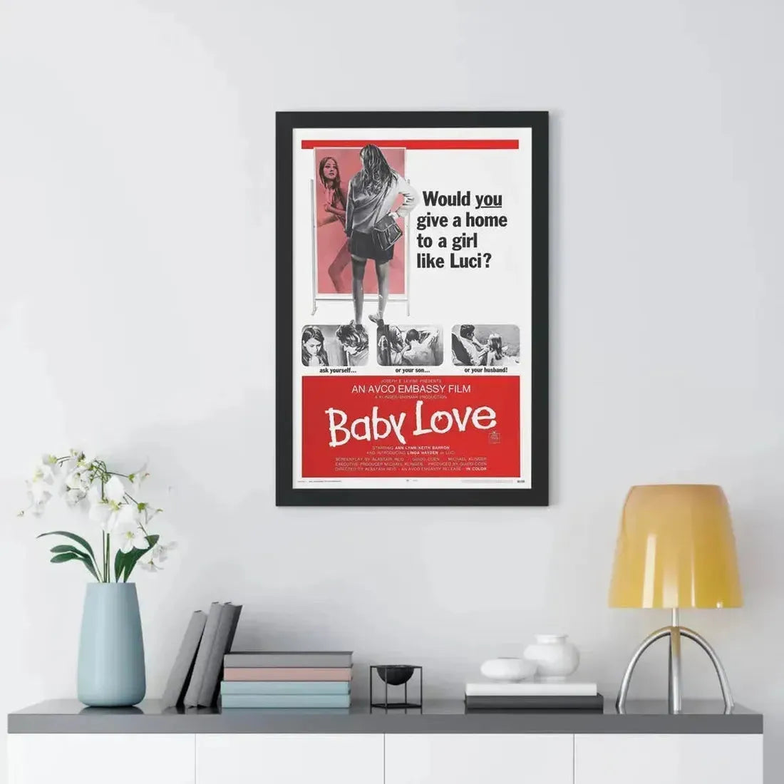 BABY LOVE 1969 - Framed Movie Poster - The Sticker Space