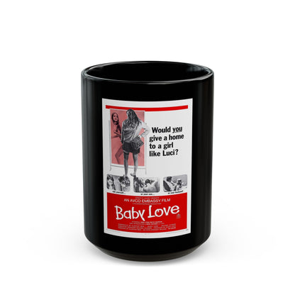 BABY LOVE 1969 Movie Poster - Black Coffee Mug-15oz-The Sticker Space