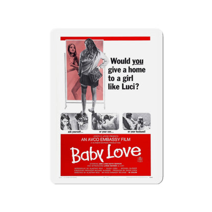 BABY LOVE 1969 Movie Poster - Die-Cut Magnet-2" x 2"-The Sticker Space