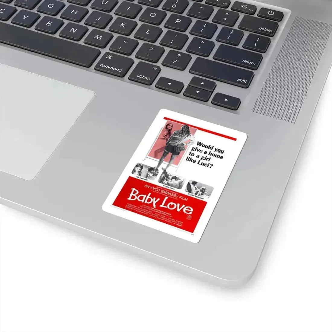 BABY LOVE 1969 Movie Poster - STICKER Vinyl Kiss-Cut Decal - The Sticker Space