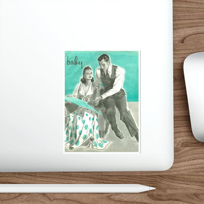 Baby, Magazine Illustration (fragment), 1941 (Magazine Illustration) STICKER Vinyl Die-Cut Decal-The Sticker Space