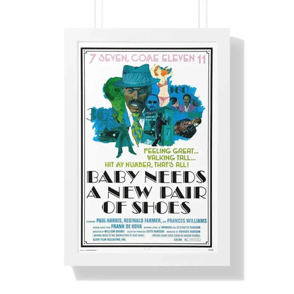 BABY NEEDS A NEW PAIR OF SHOES (JIVE TURKEY) 1974 - Framed Movie Poster - The Sticker Space