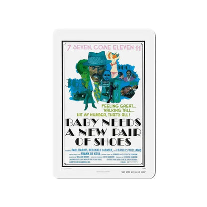 BABY NEEDS A NEW PAIR OF SHOES (JIVE TURKEY) 1974 Movie Poster - Refrigerator Magnet 4 Inch - The Sticker Space