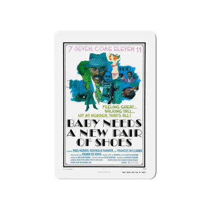 BABY NEEDS A NEW PAIR OF SHOES (JIVE TURKEY) 1974 Movie Poster - Refrigerator Magnet 5 Inch - The Sticker Space