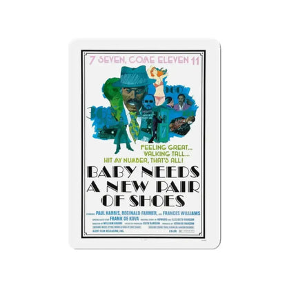 BABY NEEDS A NEW PAIR OF SHOES (JIVE TURKEY) 1974 Movie Poster - Refrigerator Magnet - The Sticker Space