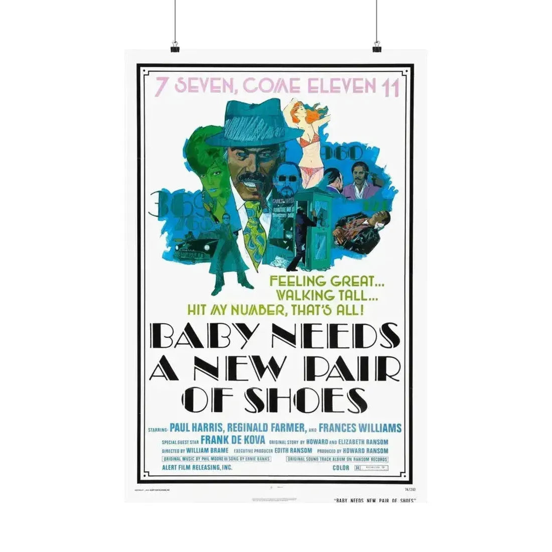 BABY NEEDS A NEW PAIR OF SHOES (JIVE TURKEY) 1974 - Paper Movie Poster 24″ x 36″ Matte - The Sticker Space