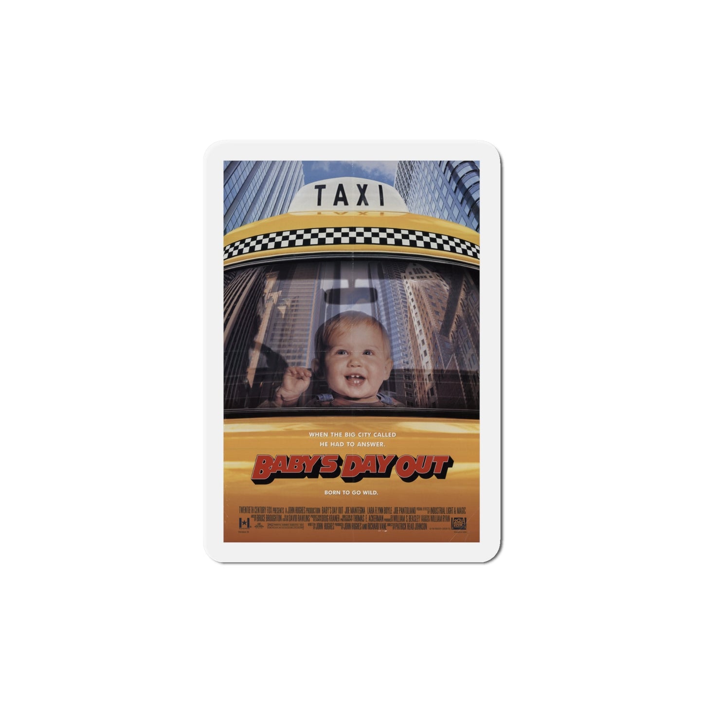 Babys Day Out 1994 Movie Poster Die-Cut Magnet-6 × 6"-The Sticker Space