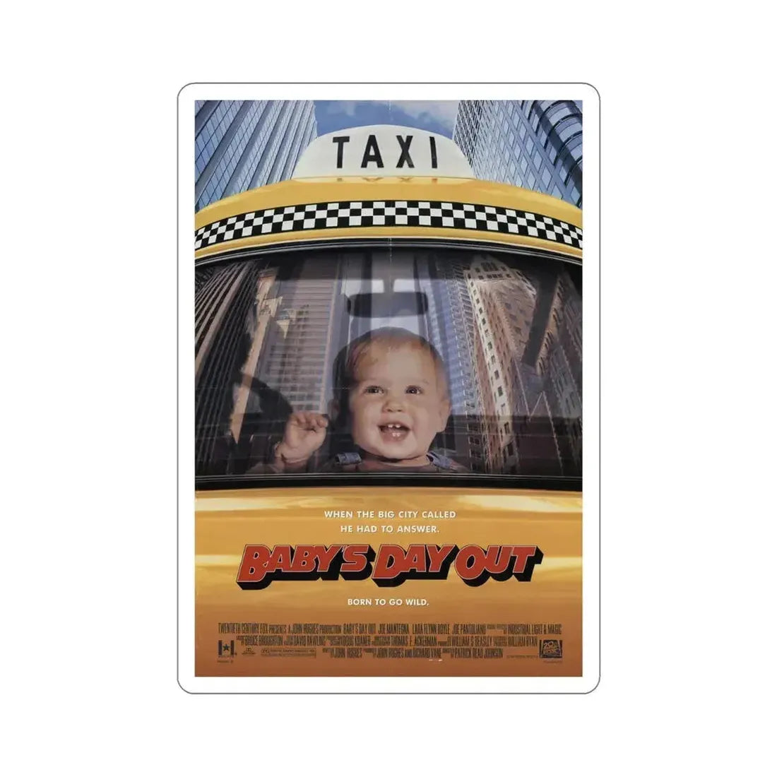 Babys Day Out 1994 Movie Poster STICKER Vinyl Die-Cut Decal 6 Inch - The Sticker Space