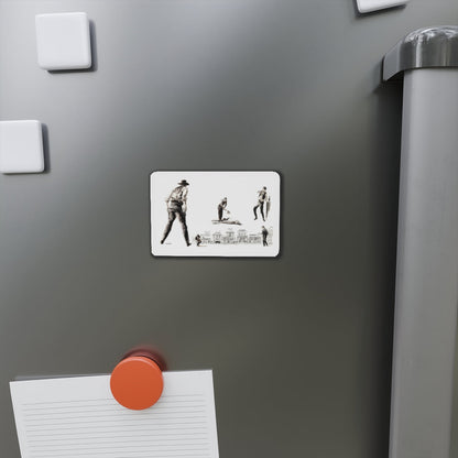 Bachelor Magazine Illustration (Magazine Illustration) Refrigerator Magnet-The Sticker Space