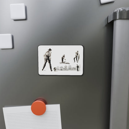 Bachelor Magazine Illustration (Magazine Illustration) Refrigerator Magnet-The Sticker Space