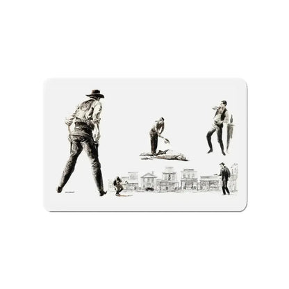 Bachelor Magazine Illustration (Magazine Illustration) Refrigerator Magnet 5 Inch Die-Cut - The Sticker Space
