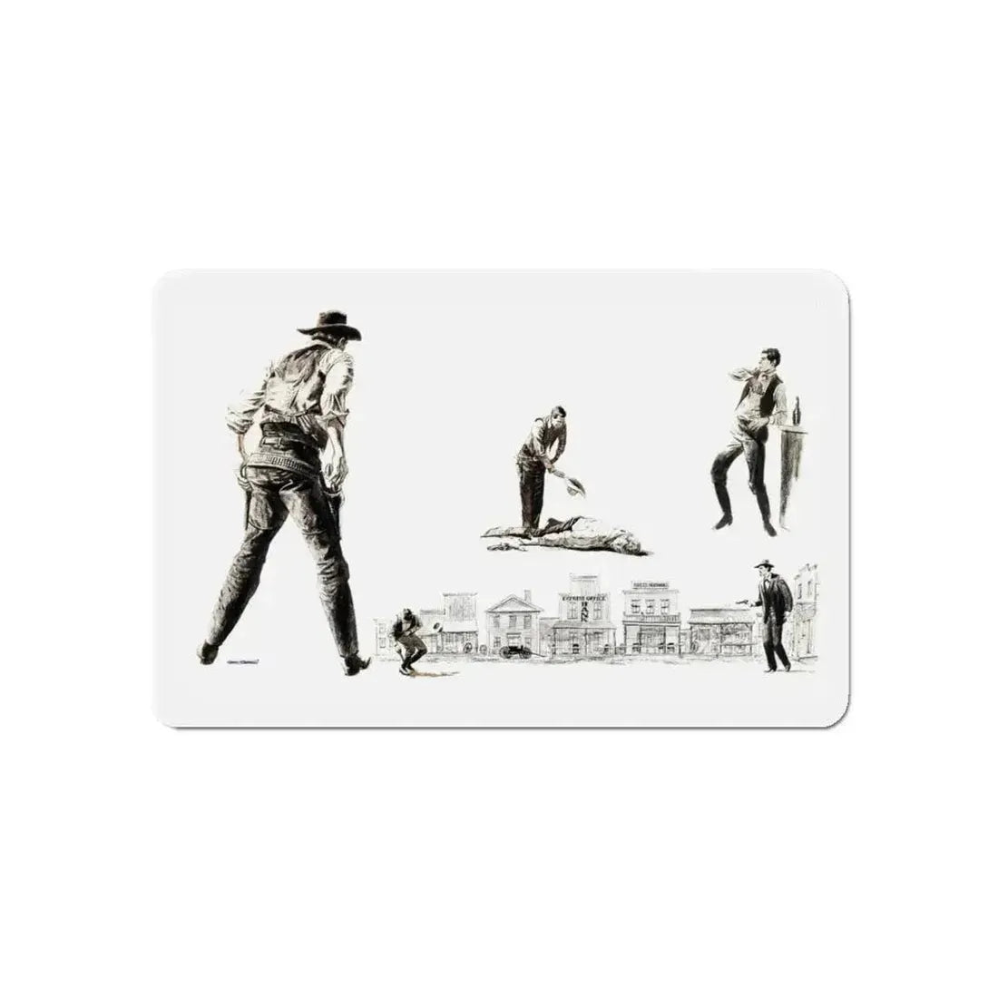 Bachelor Magazine Illustration (Magazine Illustration) Refrigerator Magnet - The Sticker Space