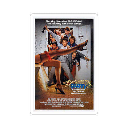 Bachelor Party 1984 Movie Poster STICKER Vinyl Die-Cut Decal-4 Inch-The Sticker Space