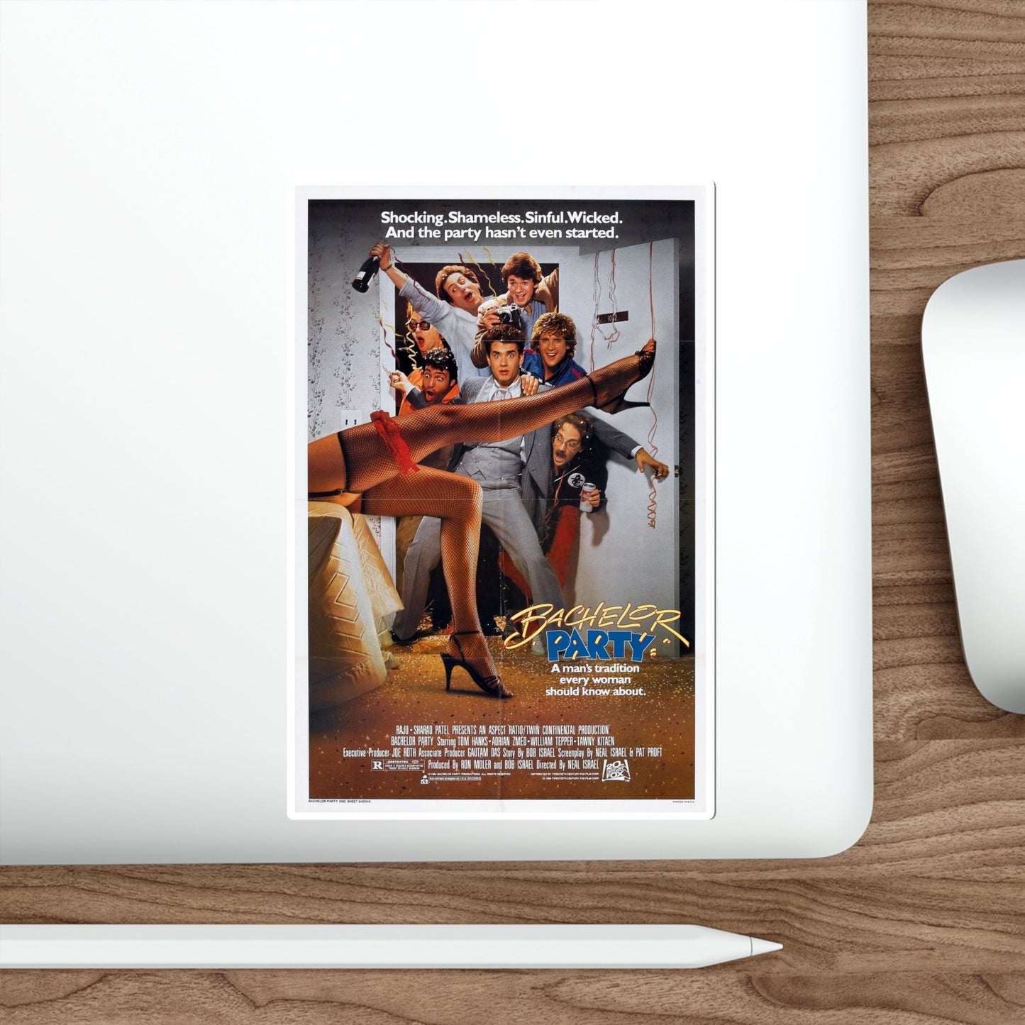 Bachelor Party 1984 Movie Poster STICKER Vinyl Die-Cut Decal-The Sticker Space