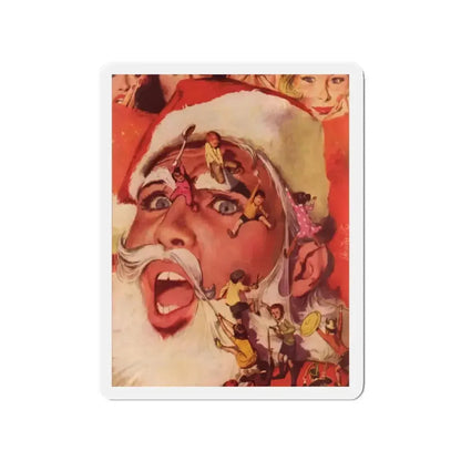 Bachelor Santa Claus (1), Cosmopolitan Illustration, December 1958 (Magazine Illustration) Refrigerator Magnet - The Sticker Space