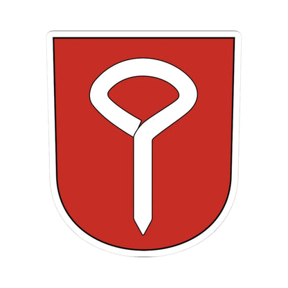 Bachenbuelach-blazon (Switzerland) (Coat of Arms) STICKER Vinyl Kiss-Cut Decal 3 Inch White - The Sticker Space