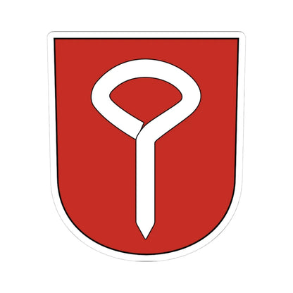 Bachenbuelach-blazon (Switzerland) (Coat of Arms) STICKER Vinyl Kiss-Cut Decal 4 Inch White - The Sticker Space