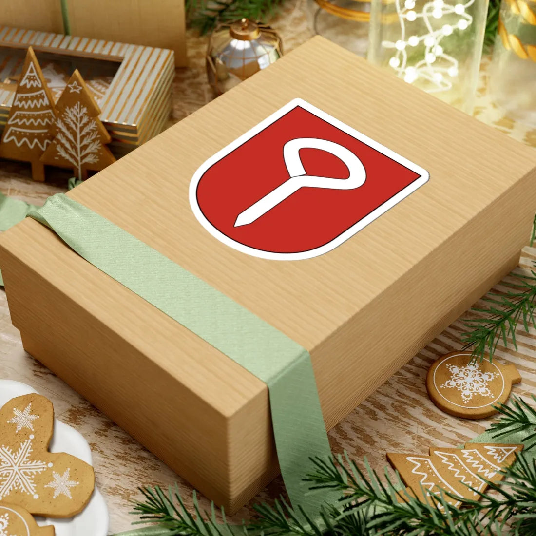 Bachenbuelach-blazon (Switzerland) (Coat of Arms) STICKER Vinyl Kiss-Cut Decal - The Sticker Space