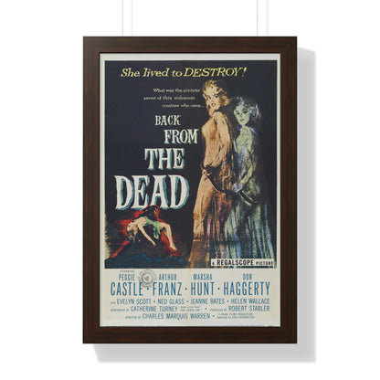 BACK FROM THE DEAD 1957 - Framed Movie Poster-16″ x 24″-The Sticker Space