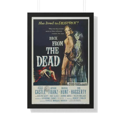BACK FROM THE DEAD 1957 - Framed Movie Poster 20" x 30" Black - The Sticker Space