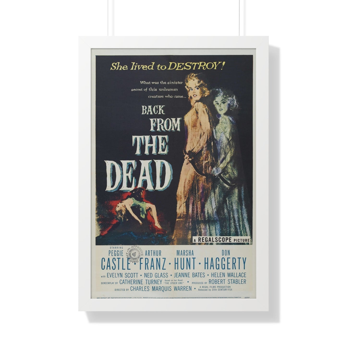 BACK FROM THE DEAD 1957 - Framed Movie Poster-20" x 30"-The Sticker Space