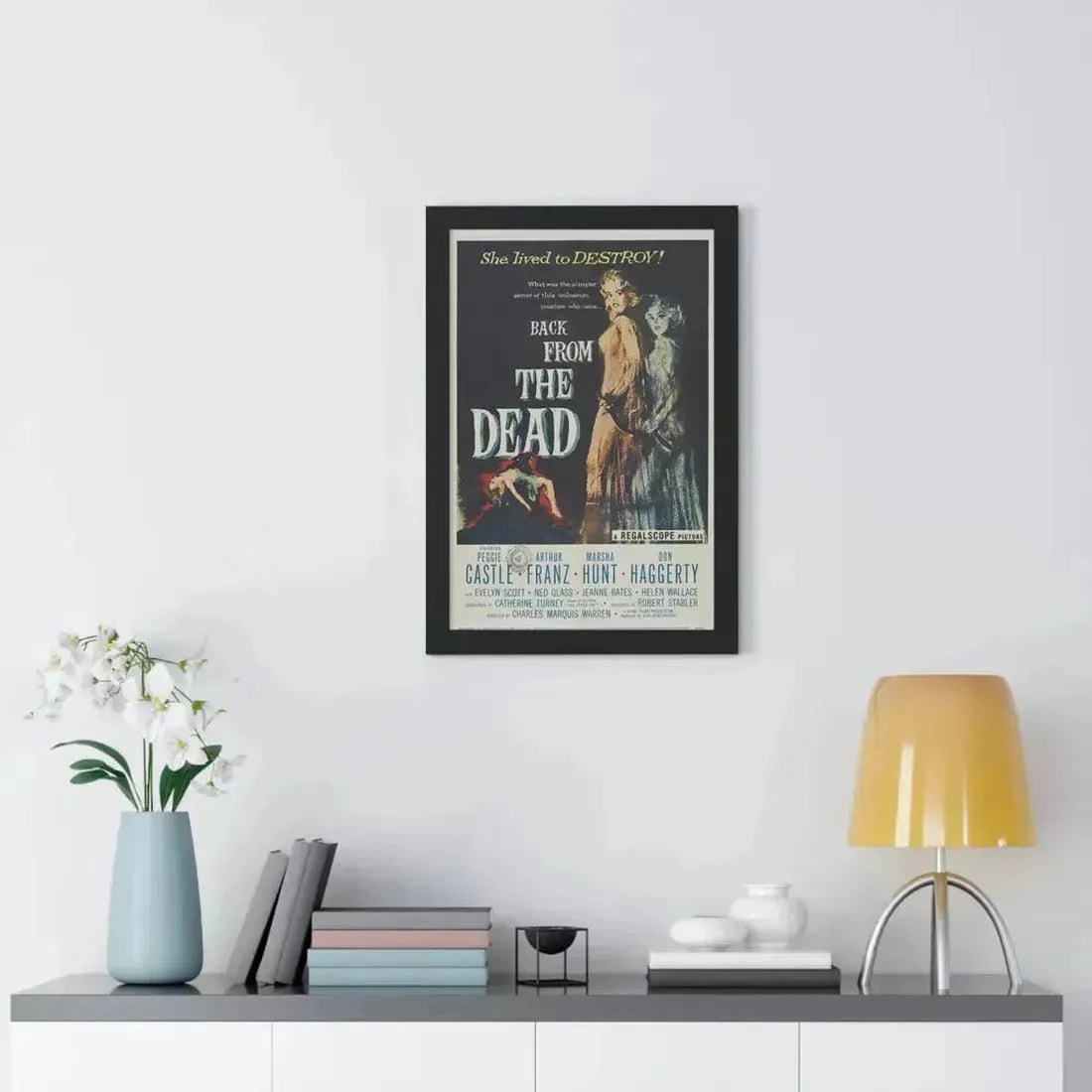 BACK FROM THE DEAD 1957 - Framed Movie Poster - The Sticker Space