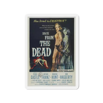 BACK FROM THE DEAD 1957 Movie Poster - Refrigerator Magnet 2 Inch - The Sticker Space