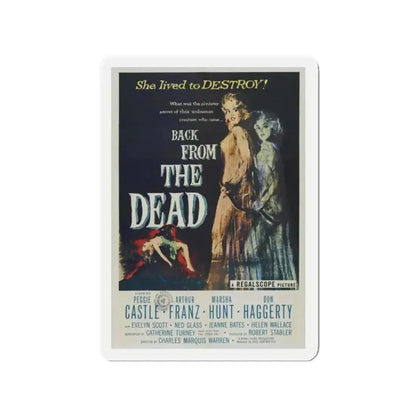 BACK FROM THE DEAD 1957 Movie Poster - Refrigerator Magnet - The Sticker Space