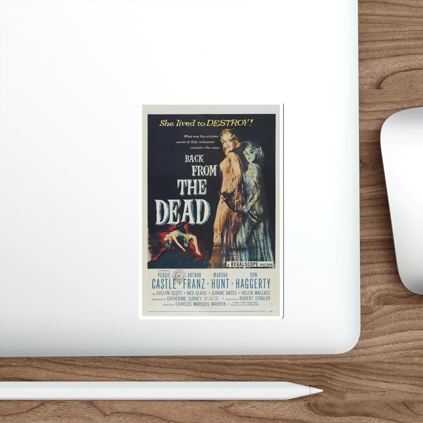 BACK FROM THE DEAD 1957 Movie Poster STICKER Vinyl Die-Cut Decal-The Sticker Space