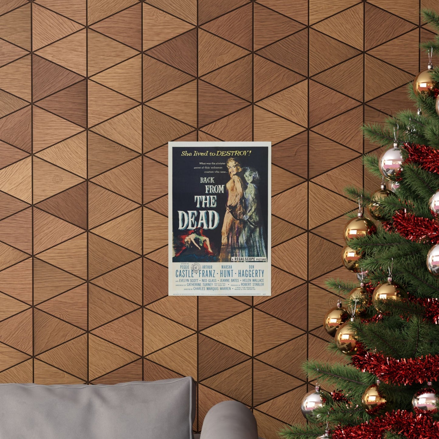 BACK FROM THE DEAD 1957 - Paper Movie Poster-The Sticker Space