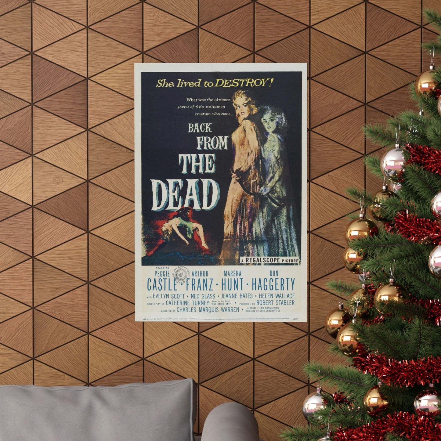 BACK FROM THE DEAD 1957 - Paper Movie Poster-The Sticker Space