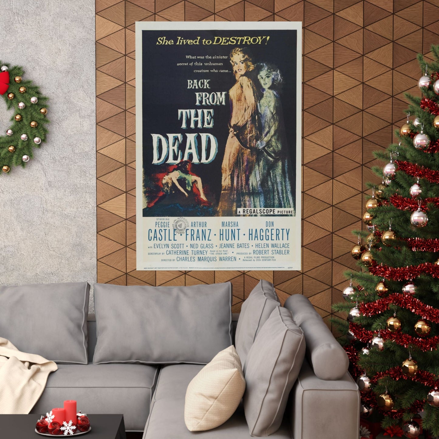 BACK FROM THE DEAD 1957 - Paper Movie Poster-The Sticker Space