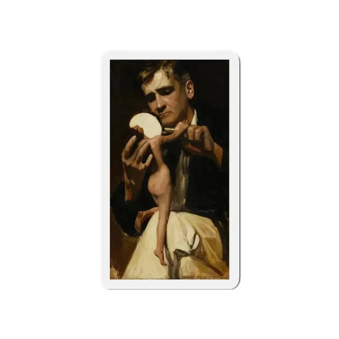 Back There in the Grass, Collier's illustration (Magazine Illustration) Refrigerator Magnet - The Sticker Space