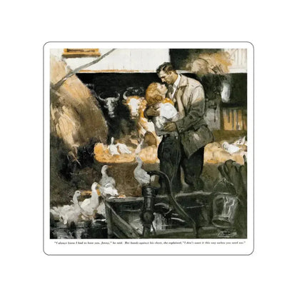 Back To Bearing, Ladies' Home Journal, June 1938 (Magazine Illustration) STICKER Vinyl Die-Cut Decal White Die-Cut 5 Inch - The Sticker Space