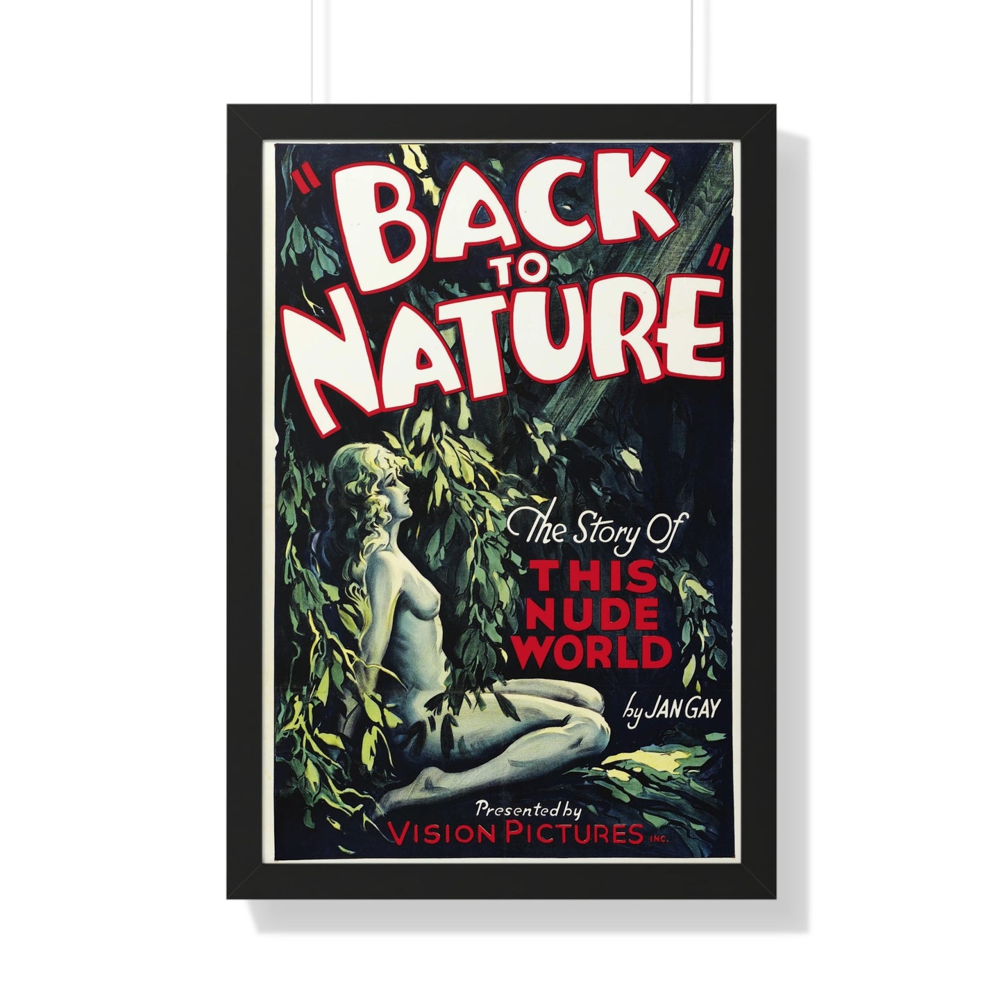 BACK TO NATURE 1933 - Framed Movie Poster-20" x 30"-The Sticker Space