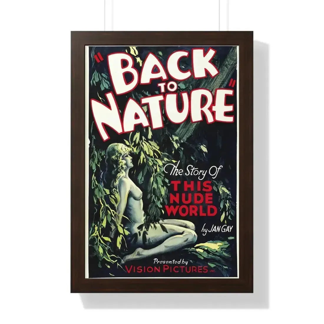 BACK TO NATURE 1933 - Framed Movie Poster - The Sticker Space