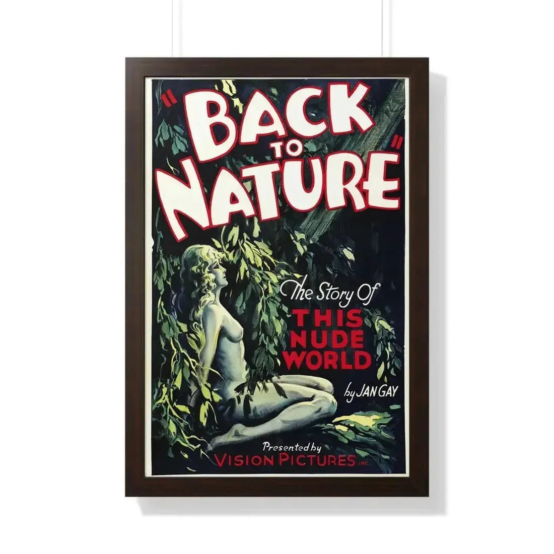 BACK TO NATURE 1933 - Framed Movie Poster - The Sticker Space