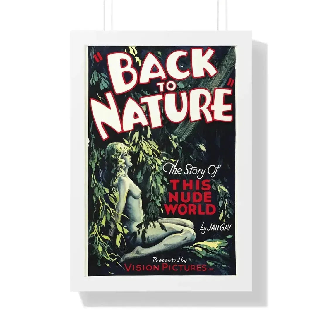 BACK TO NATURE 1933 - Framed Movie Poster - The Sticker Space