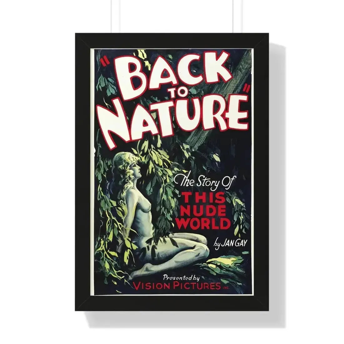 BACK TO NATURE 1933 - Framed Movie Poster - The Sticker Space