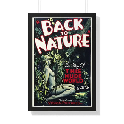 BACK TO NATURE 1933 - Framed Movie Poster - The Sticker Space