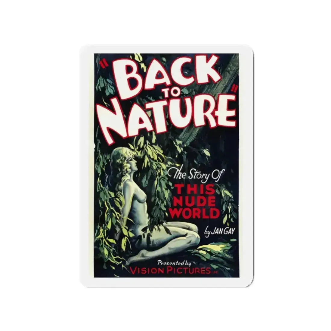 BACK TO NATURE 1933 Movie Poster - Refrigerator Magnet - The Sticker Space