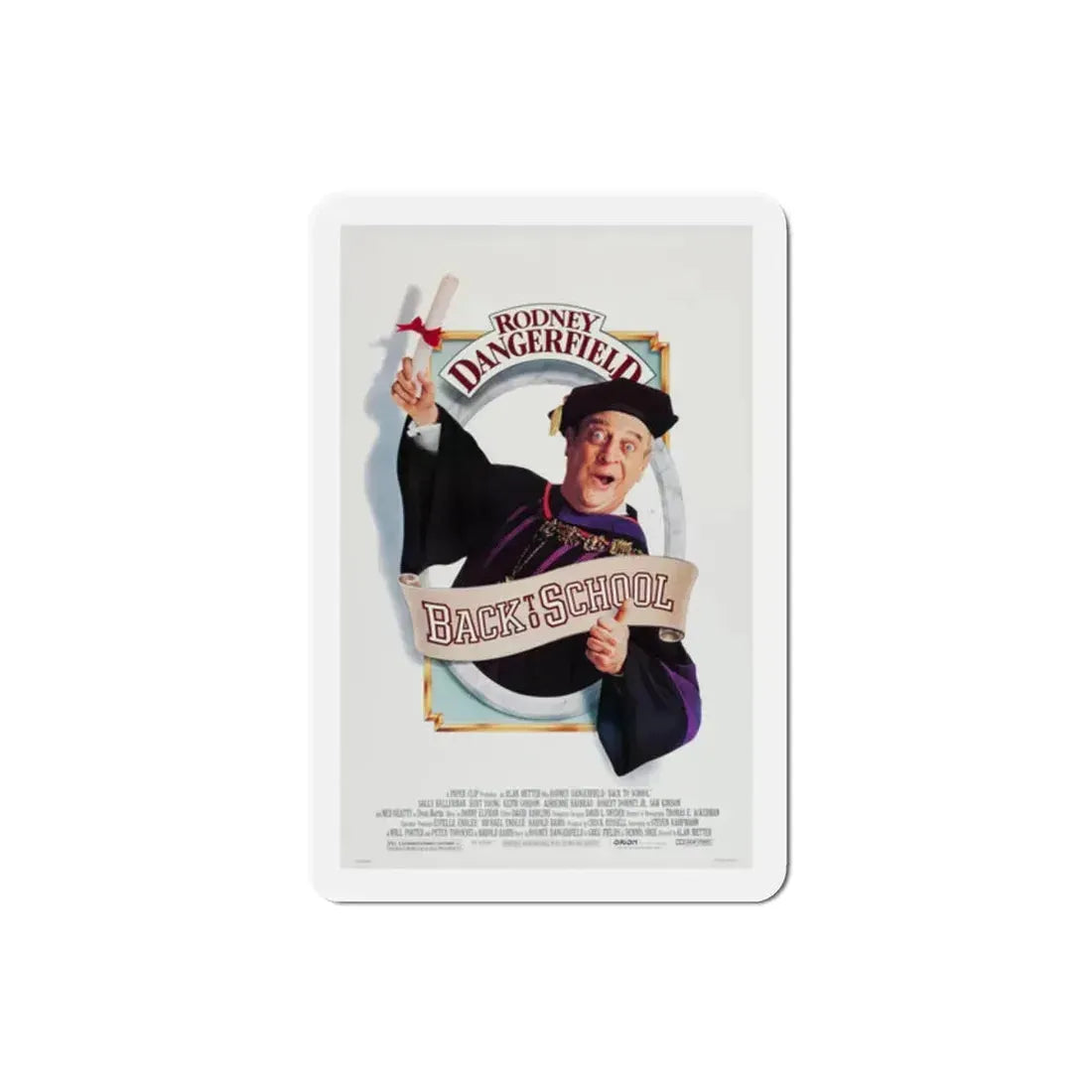 Back to School 1986 Movie Poster Refrigerator Magnet 2 Inch - The Sticker Space