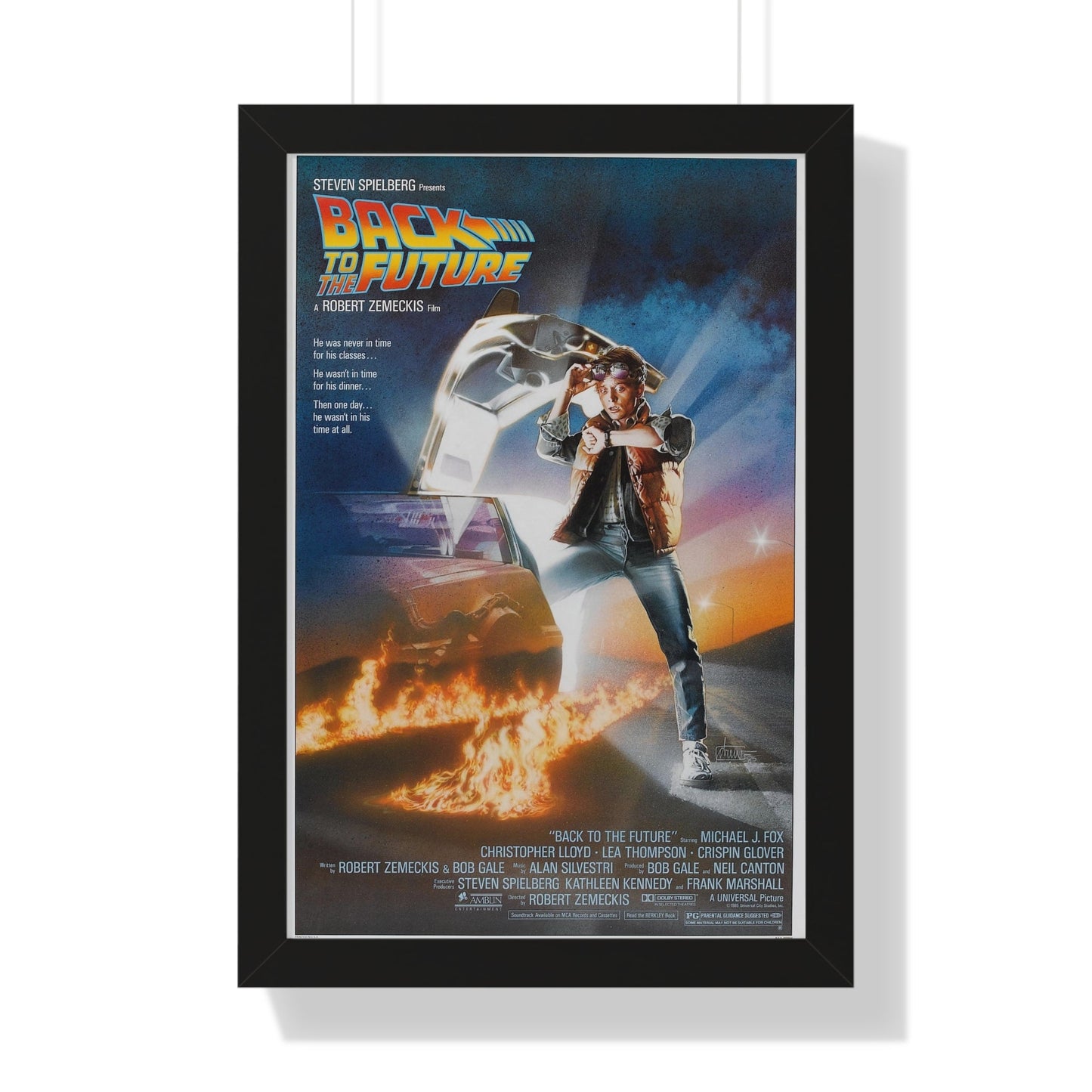 BACK TO THE FUTURE 1985 - Framed Movie Poster-16″ x 24″-The Sticker Space