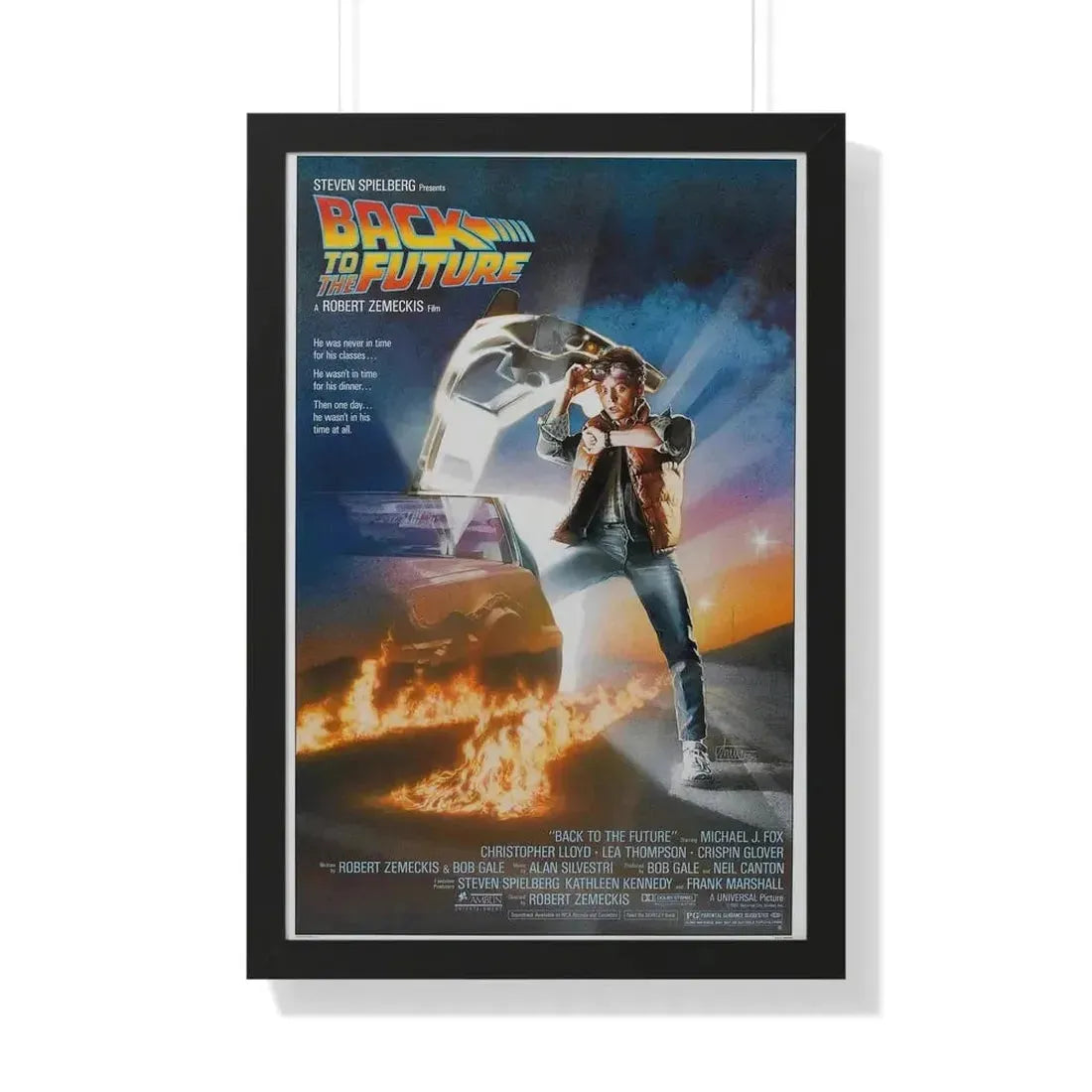 BACK TO THE FUTURE 1985 - Framed Movie Poster - The Sticker Space