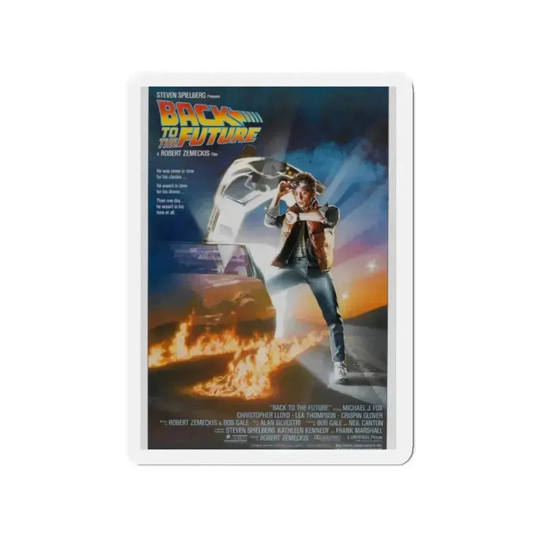 BACK TO THE FUTURE 1985 Movie Poster - Refrigerator Magnet - The Sticker Space